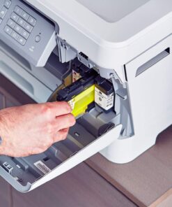 Brother Inkjet Printer, MFCJ6945DW, INKvestmentTank Color Inkjet All-in-One Printer with Wireless, Duplex Printing and Up to 1-Year of Ink in-Box, Amazon Dash Replenishment Enabled, White New Model: MFC-J6945DW (inc. 1 year ink) 28 71M5 oSVkOL