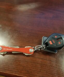 KeySmart Key Holder for Keychain Key Ring - Compact Key Organizer Key Chain Key Case, Minimalist Pocket-Sized EDC Keychain, Loop Piece for Car Fobs, Expandable (up to 14 Keys, Red) 47 71M5Q3sdQvL