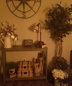 Nearly Natural 5924 5.5ft. Ficus Tree with Bamboo Planter,Green 12 71M6J2q4B5L