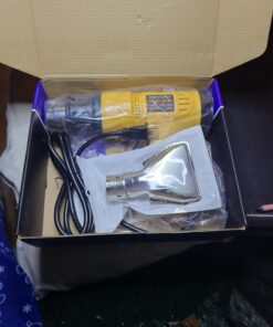 SEEKONE Heat Gun 1800W 122℉~1202℉(50℃- 650℃)Fast Heating Heavy Duty Hot Air Gun Kit Variable Temperature Control Overload Protection with 4 Nozzles for Crafts, Shrinking PVC, Stripping Paint(5.2FT) 41 71M6ft7QiEL