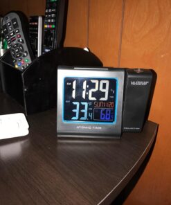 La Crosse Technology 616-146 Color Projection Alarm Clock with Outdoor temperature & Charging USB port Alarm Clocks 44 71M6jJbXabL 1