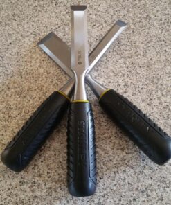 STANLEY Chisel Set, 150 Series, Short Blade, Wood, 3-Piece (16-150) 22 71M7XkUcPYL