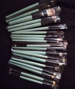 KOLIGHT® 20 Pcs Pro Makeup Set Powder Foundation Eyeshadow Eyeliner Lip Cosmetic Brushes (Black+Green) Black+Green 39 71M8673VGL