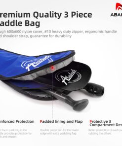 Abahub Carbon SUP Paddles, 1 x 3 Section Adjustable 67" - 86" Carbon Fiber Shaft, Lightweight Stand-up Paddle Oars for Paddleboards, with a Carrying Bag Carbon Fiber Shaft & Black Plastic Blade 13 71M8QGWKreL