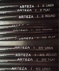 Arteza Detail Paint Brushes, Set of 15, Fine Detail Brush Set for Miniature Models and Canvases, Synthetic Bristles, Small Paint Brushes for Details, Fine Lines, and Shading 43 71M9NV4nyhL