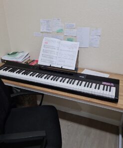 RockJam 88 Key Digital Piano Keyboard Piano with Full Size Semi-Weighted Keys, Power Supply, Sheet Music Stand, Piano Note Stickers & Simply Piano Lessons 33 71M9aCcMgBL