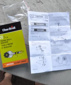 Char-Broil 5484667 Hose and Regulator,Black, 20 inches, Black 20 71M9c962w3L