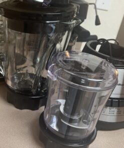 Hamilton Beach Power Elite Blender for Shakes and Smoothies with 3-Cup Vegetable Chopper Mini Food Processor, 40oz Glass Jar, 12 Functions for Puree, Ice Crush, Black and Stainless Steel (58149) 38 71M9fhfN4SL