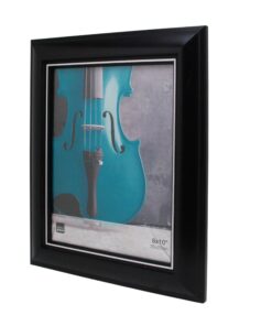 Alternative view of Kiera Grace Hunter Simple & Sleek Decorative Plastic & Engineered Wood Wall & Tabletop Picture Frame For Home, Room & Office, 8" x 10", Black 8 by 10-Inch