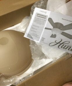 Hunter Fan Company, 51023, 42 inch Conroy Onyx Bengal Low Profile Ceiling Fan with LED Light Kit and Pull Chain Onyx Bengal finish 36 71M9z01Rp1L