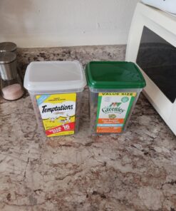 TEMPTATIONS Classic Crunchy and Soft Cat Treats Tasty Chicken Flavor, 16 oz. Tub 33 71MABrmOJL