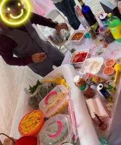 Inflatable Serving Bar Salad Ice Tray Food Drink Containers - BBQ Picnic Pool Party Supplies Buffet Luau Cooler,with a Drain Plug 31 71MAHnbX2QL