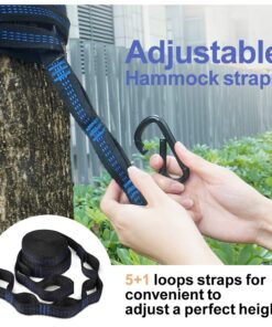 COVACURE Camping Hammock with Net - Lightweight Double Hammock 2 * 10ft Straps, Portable Hammocks, Camping Accessories for Outdoor, Hiking, Camping, Backpacking, Travel, Beach Green 23 71MAJ1ccCL