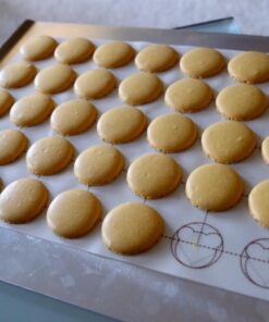 Premium Silicone Baking Mat for Macarons - Professional Fiberglass Baking Liner - Reusable Non-Stick Pastry Mat 30 71MAajERSBL