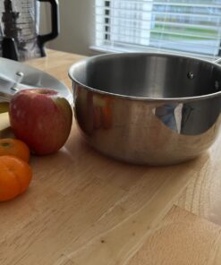 Duxtop Whole-Clad Tri-Ply Stainless Steel Saucepan with Lid, 3 Quart, Kitchen Induction Cookware 3 Qt 38 71MAdbksC L