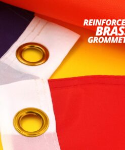 Anley EverStrong Series Rainbow Flag Gay Pride Flag 3x5 Ft Heavy Duty Nylon for LGBT Parade Month Pride Day LGBTQ Community - Sewn Stripes and 2 Rows of Lock Stitching and Brass Grommets Rainbow Premium Nylon 12 71MAh1QGx3L