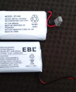 EBL BT-446 Cordless Phone Battery 1000mAh 3.6V Ni-MH Replacement Rechargeable Battery for Cordless Phone BT-446, BT-1005, TRU8885, TRU8885-2 (4-Pack) 14 71MBSgVRHhL 1
