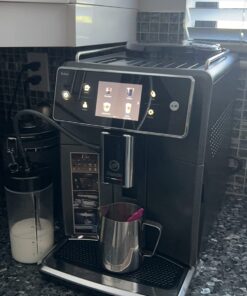 PHILIPS Saeco Xelsis Super Automatic Espresso Machine - LatteDuo Milk System, 15 Coffee Varieties, 6 User Profiles, Touchscreen, Black & Titanium, (SM7684/04) 34 71MCVOUH1L