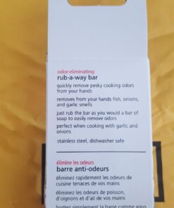 amco 8402 Rub-a-Way Bar Stainless Steel Odor Absorber, Single, Silver Original 47 71MD1I1xBWL