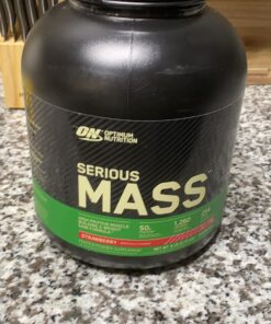 Optimum Nutrition Serious Mass, Weight Gainer Protein Powder with Immune Support, Strawberry, 6 Pound (Packaging May Vary) 8 Servings (Pack of 1) 25 71MDhITJioL