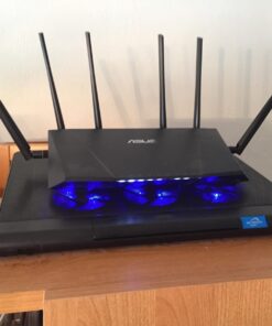 "ASUS AC3200 Tri-Band Gigabit WiFi Router, AiProtection Lifetime Security by Trend Micro, Adaptive QoS, Parental Control (RT-AC3200)" 41 71MDvkknFtL