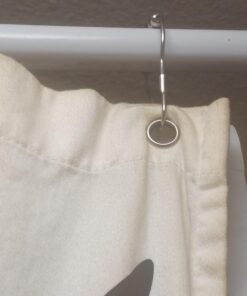 Shower Curtain Hooks 12 Piece Rings Stainless Steel Rustproof Friction Free Gliding 1 Sets of 12 Hooks , Value Pack 47 71MEOAwn24L