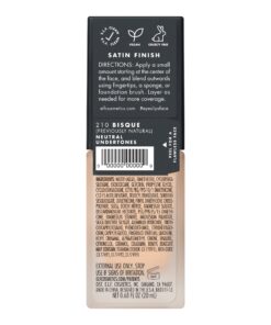 e.l.f. Flawless Finish Foundation, Improves Uneven Skin Tone, Lightweight, Medium Coverage & Semi-Matte, Vegan & Cruelty-Free, Bisque, 0.68 Fl Oz Natural 0.68 Fl Oz (Pack of 1) 32 71MEayytcHL