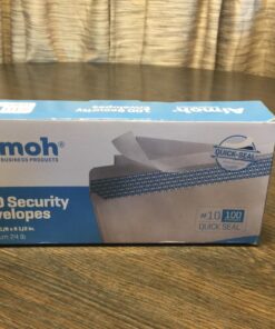 #10 Security Tinted Self-Seal Envelopes - No Window - EnveGuard, Size 4-1/8 X 9-1/2 Inches - White - 24 LB - 100 Count (34100) 100 Ct. 47 71MEcQH03L