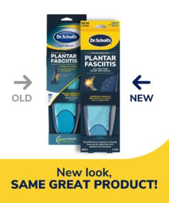 Dr. Scholl’s® Plantar Fasciitis Pain Relief Orthotic Insoles, Immediately Relieves Pain: Heel, Spurs, Arch Support, Distributes Foot Pressure, Trim to Fit Shoe Inserts: Men's Size 8-13, 1 Pair 19 71MG3AkLUFL