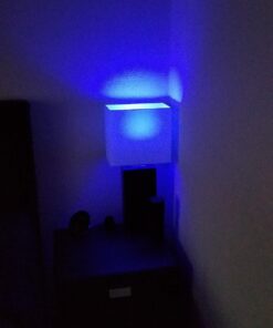 Elegant Designs LT1025-BLK Modern Leather Table Lamp with White Fabric Shade, Black 1 43 71MH7zBVfML