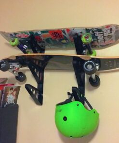 StoreYourBoard Skateboard and Longboard Storage Rack, Trifecta Wall Mount Display, Home and Garage Organizer 30 71MHPvBdFL