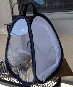 RESTCLOUD Mini Butterfly Habitat, Insect Mesh Cage, Bug Terrarium Pop Up 7.5" x 11" Tall 7.5" x 11" 31 71MIfHTSuKL