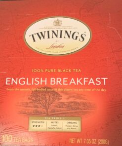 Twinings English Breakfast Black Tea, 100 Individually Wrapped Tea Bags, Smooth, Flavourful, Robust, Caffeinated 100 Count (Pack of 1) 36 71MIyQ1I4jL