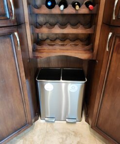 Recycle and Trash Vinyl Lettering Decal Sticker (4" x 4", White) 4" x 4" 23 71MJD94nL2L