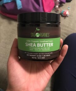 Sky Organics Organic Shea Butter for Body & Face USDA Certified Organic, 100% Raw & Unrefined to Soften, Smooth & Boost Radiance, 15 Ounce. 1 Pound (Pack of 1) 40 71MJhfhdghL