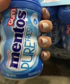 Mentos Pure Fresh Sugar-Free Chewing Gum with Xylitol, Fresh Mint, 50 Count (Pack of 6) 25 71MJk1ezLdL