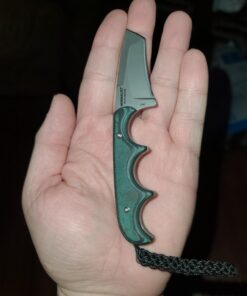 COLUMBIA RIVER KNIFE & TOOL CRKT Minimalist Tanto Neck Knife: Compact Fixed Blade Knife, Folts Utility Knife with Bead Blast Blade, Resin Infused Fiber Handle, and Sheath 2386 36 71MKiLEyCGL 1