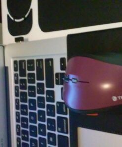 TECKNET Wireless Mouse, 2.4G USB Computer Mouse with 6-Level Adjustable 3200 DPI, 30 Months Battery, Ergonomic Grips, 6 Buttons Portable for PC, Chromebook, Mac - Purple 38 71ML1 QNg8L