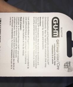 GUM - 10070942007242 Orthodontic Wax, Mint with Vitamin E and Aloe Vera (Pack of 6) (Pack of 6) 31 71MLDlBAB0L