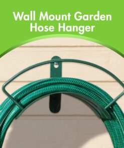 Yard Butler IHCWM-1 Wall Mount Deluxe Hose Hanger, 5/8", Weathered Verdigris Finish Classic 26 71MLT46I4qL