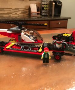 LEGO City Heavy Cargo Transport 60183 Toy Truck Building Kit with Trailer, Toy Helicopter and Construction Minifigures for Creative Play (310 Pieces) (Discontinued by Manufacturer) 32 71MM56Vc0JL