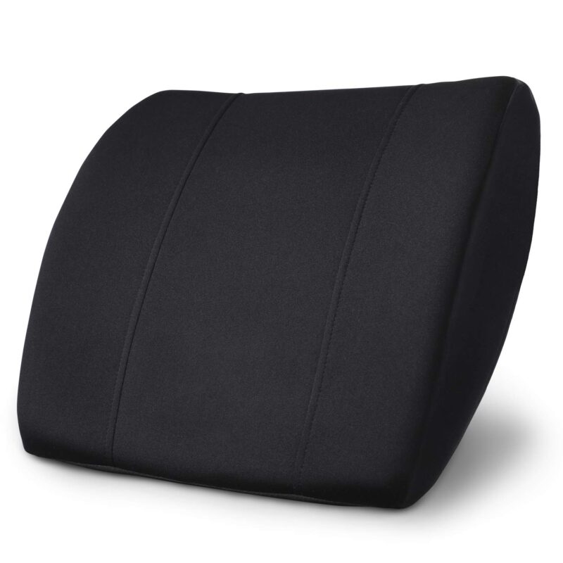 Catalog 5 Pharmedoc Lumbar Support Pillow for Office Chair and Car Seat, Perfectly Balanced Memory Foam, Versatile Use Lower Back Cushion Black