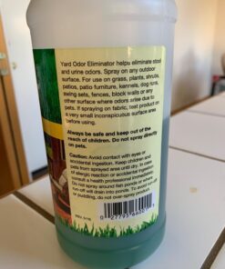 NaturVet – Yard Odor Eliminator – Eliminate Stool and Urine Odors from Lawn and Yard – Designed for Use on Grass, Plants, Patios, Gravel, Concrete & More – 31.6 oz Ready-to-Use with Nozzle Without Citronella 32 Fl Oz (Pack of 1) 30 71MMtZ6fpmL