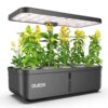 Indoor Garden Hydroponics Growing System, DUESI Upgrade 12 Pods Plant Germination Herb Kit with LED Grow Light, Hydrophonic Planter Grower Harvest Vegetable Lettuce for Hydroponic Gardeners (12 Pods)