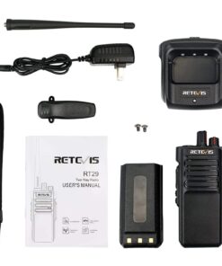 Retevis RT29 High Power 2 Way Radios Long Range, 3200mAh Rechargeable Walkie Talkies Bulk, Two Way Radios for Warehouse, Construction, Business Team(10 Pack) 17 71MO1ghyUXL