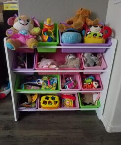 HoneyCanDo Kids Toy Storage Organizer With Bins, Pastel 34 71MOyut6aaL
