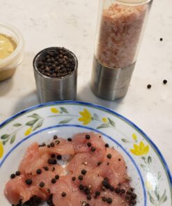 Lifestyle Dynamics The Original SpiceCrafts Salt and Pepper Grinder Set, Stainless Steel with Recipe eBook & Guide, Pure Ceramic Grinders, Dual Mill 51 71MPWqBkNL