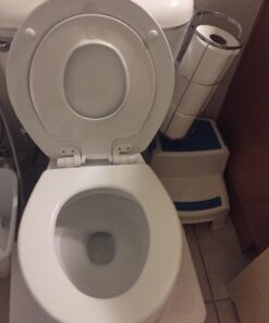 MAYFAIR 883SLOWA 000 Toilet Seat with Built-in Potty Training Seat will Reduce Clutter, Slow Close and Never Loosen, ROUND, Durable Enameled Wood/Long Lasting Plastic, White 42 71MPi rZsfL