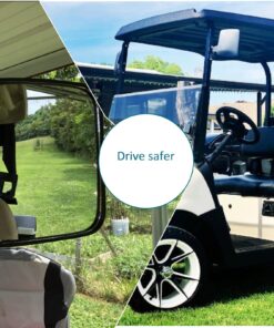 Moveland Universal Golf Cart Side View Mirrors Compatible with EzGo Club Car Yamaha & Tractor, Moveland RHOX Style Accessories 17 71MQ3r9QOGL