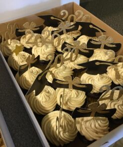 YuBoBo 2024 Graduation Cupcake Toppers, 48 PCS Food/Appetizer Picks For Graduation Party Mini Cake Decorations, Diploma, 2024, Grad Cap Set 48 Pieces (Gold) Gold 36 71MQq8kTadL